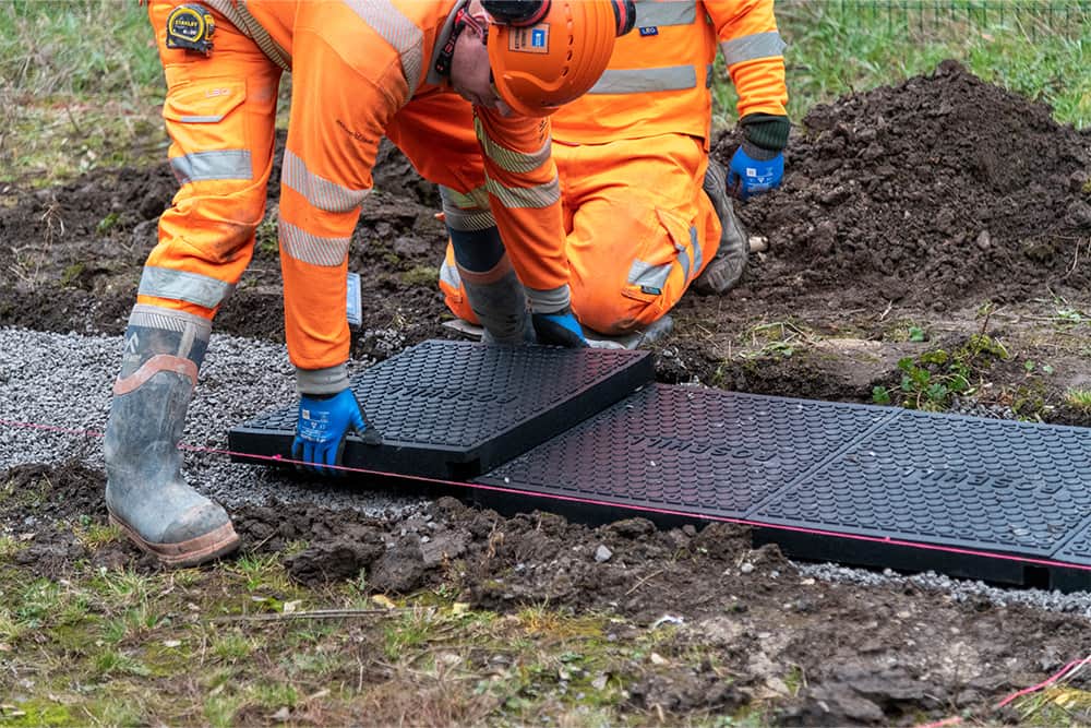 Walkway panel installation